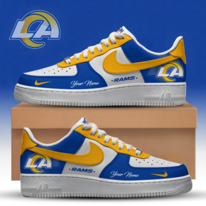 Limited Edition – Customized NFL Los Angeles Rams Af1 Sneakers