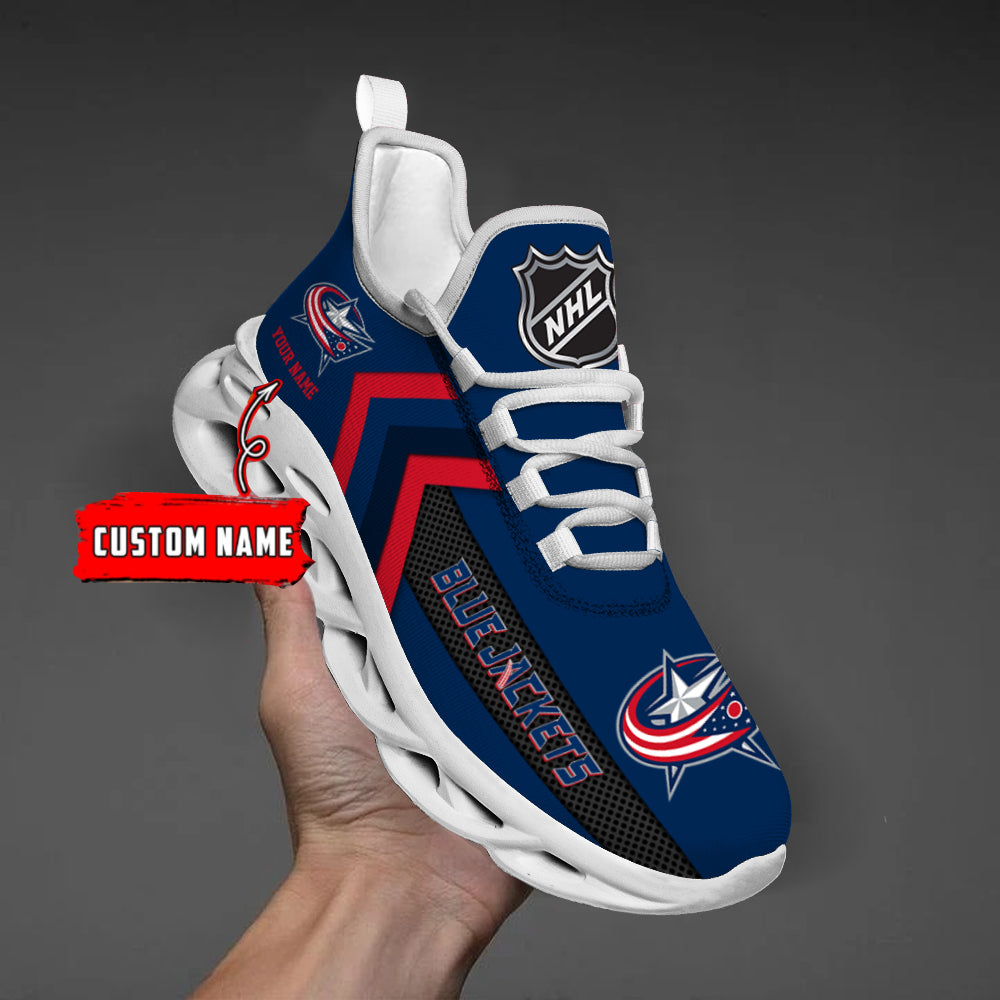 Limited Edition – Customized NHL Columbus Blue Jackets Max Soul Shoes - Image 2