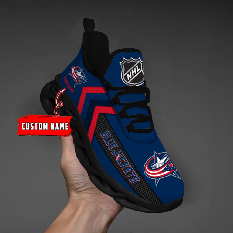 Limited Edition – Customized NHL Columbus Blue Jackets Max Soul Shoes