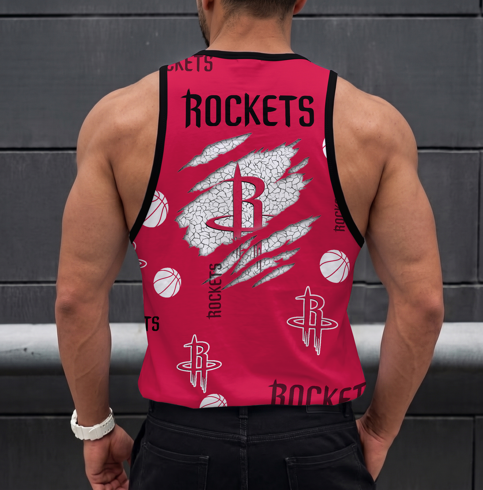 Limited Edition – Customized NBA Houston Rockets Unisex Tank Top - Image 2