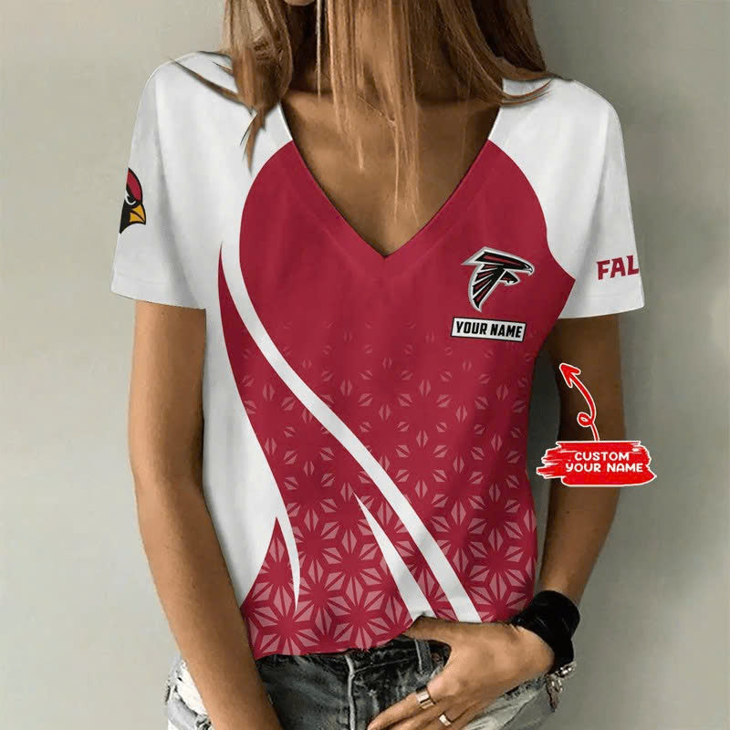 Limited Edition – Customized NFL Atlanta Falcons V-Neck Female Shirt