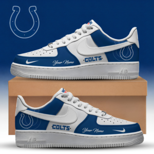 Limited Edition – Customized NFL Indianapolis Colts Af1 Sneakers