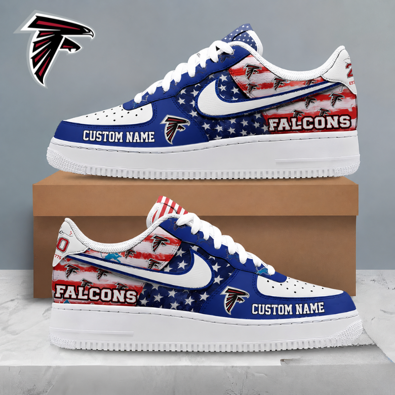 Limited Edition – Customized NFL Atlanta Falcons Af1 Shoes