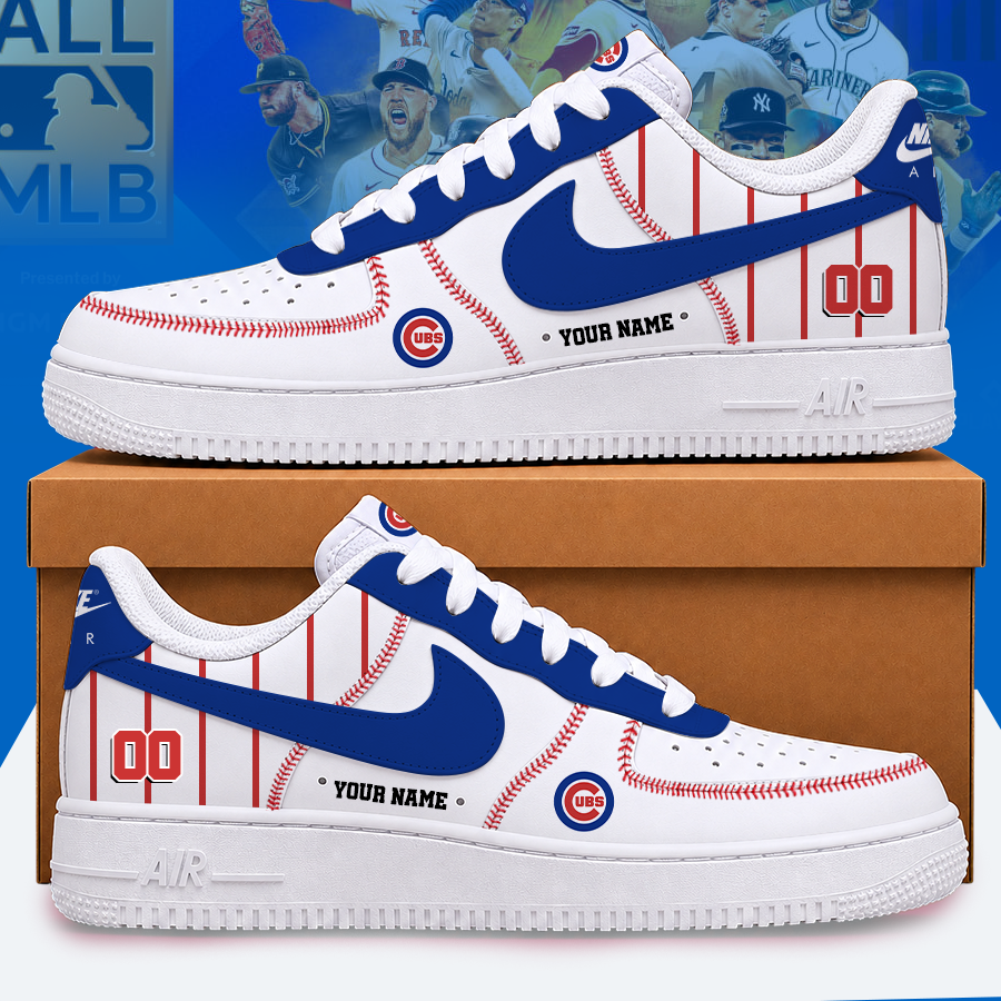 Limited Edition – Customized MLB Chicago Cubs Af1 Shoes