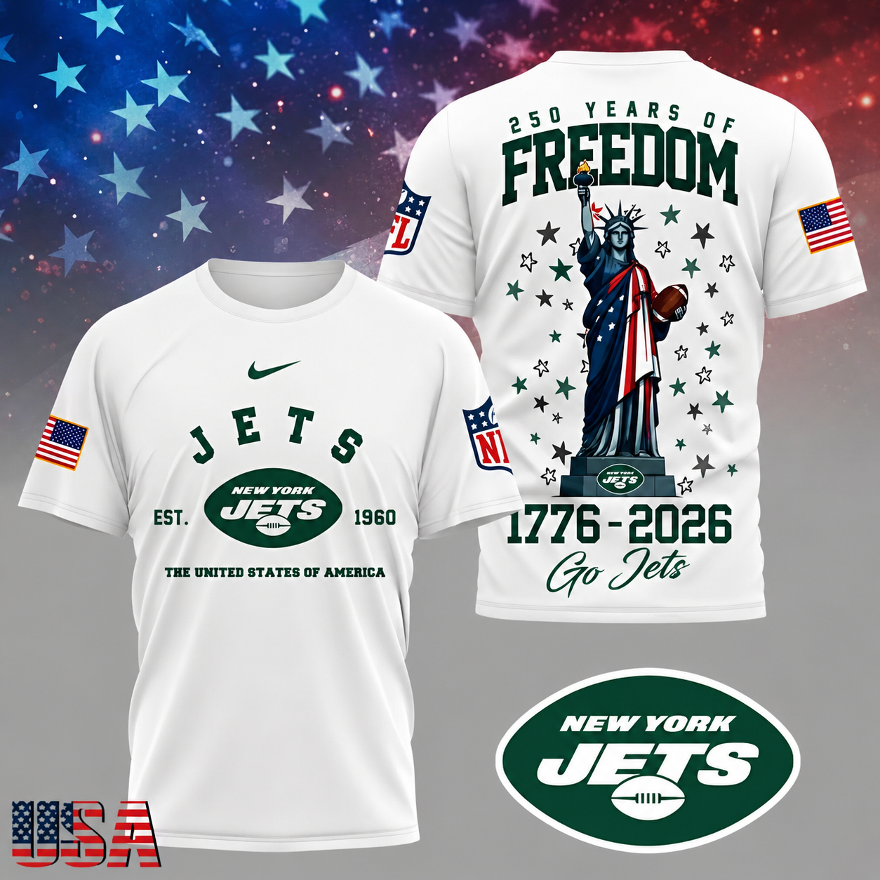 Limited Edition – Customized NFL Nyj New York Jets T-Shirt