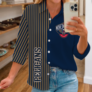 Limited Edition – Customized NBA New Orleans Pelicans Women Casual Shirt For Fan