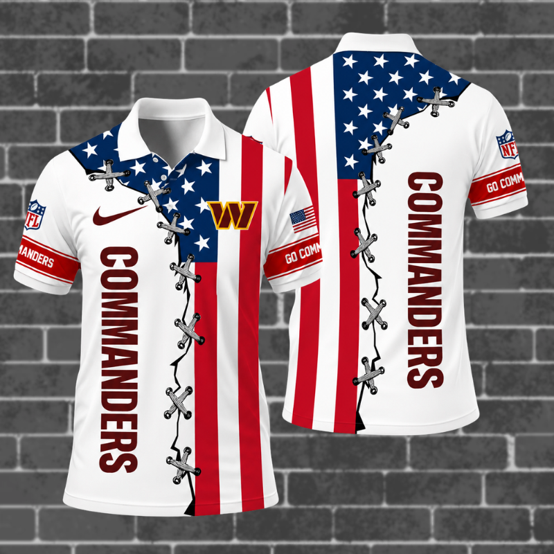 Limited Edition – Customized NFL Washington Commanders Polo Shirt