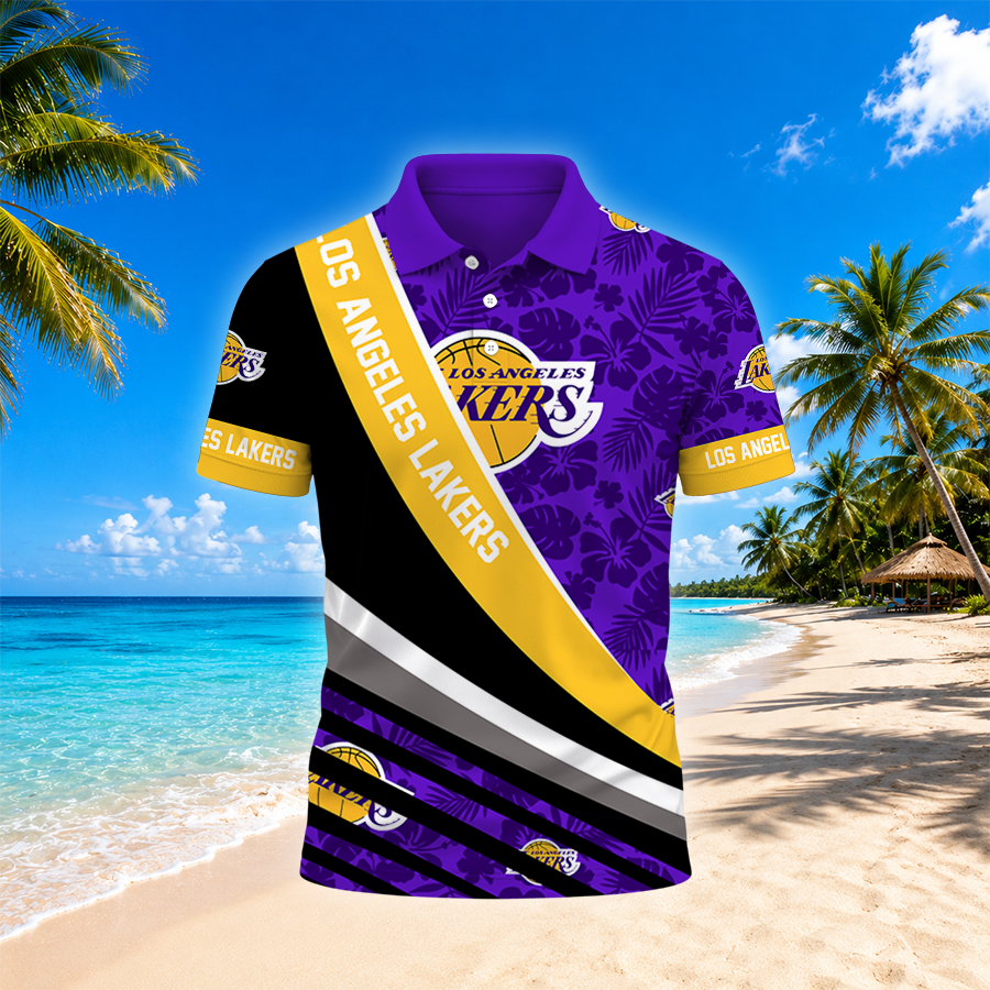 Limited Edition – Customized NBA Los Angeles Lakers Polo Shirt