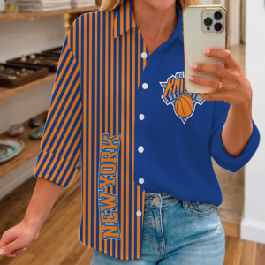 Limited Edition – Customized NBA New York Knicks Women Casual Shirt For Fan