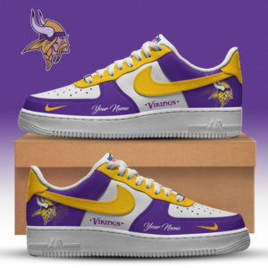 Limited Edition – Customized NFL Minnesota Vikings Af1 Sneakers