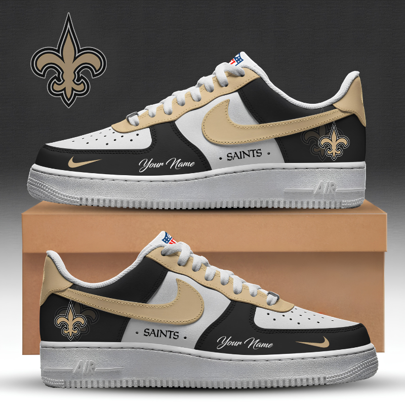 Limited Edition – Customized NFL New Orleans Saints Af1 Sneakers