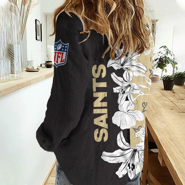 Limited Edition – Customized NFL Dallas Cowboys Women Casual Shirt For Fan - Image 2