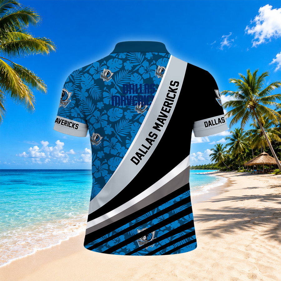 Limited Edition – Customized NBA Dallas Mavericks Polo Shirt - Image 2