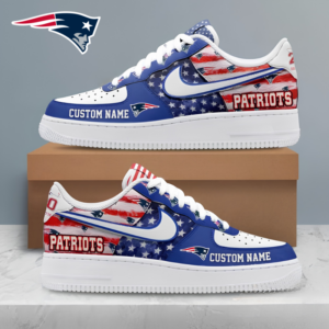 Limited Edition – Customized NFL New England Patriots Af1 Shoes