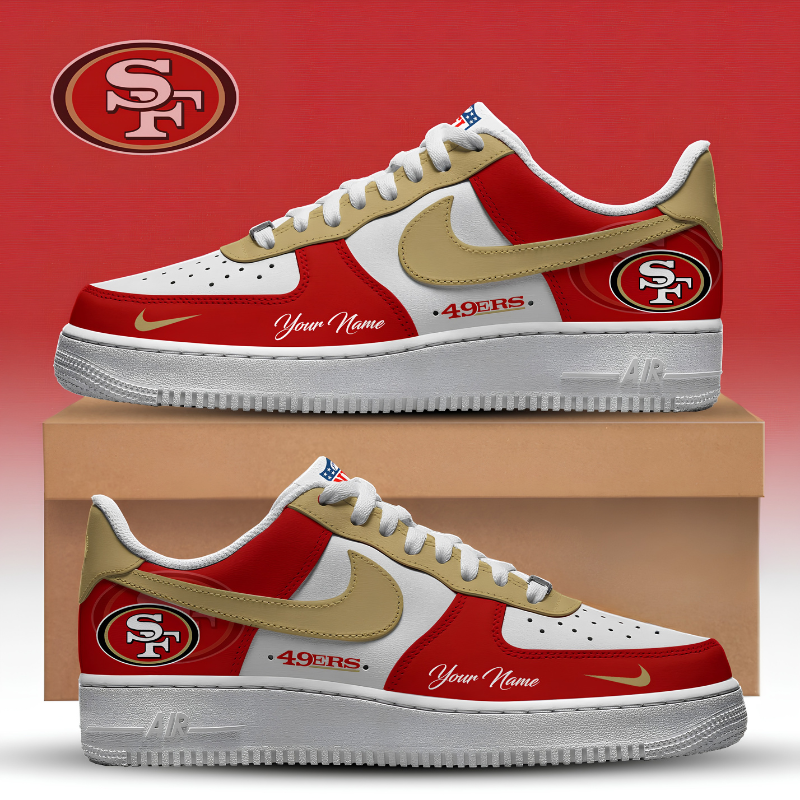 Limited Edition – Customized NFL San Francisco 49Ers Af1 Sneakers