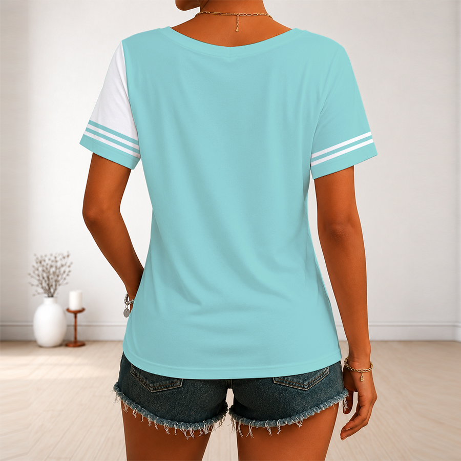 Limited Edition – Customized NHL Seattle Kraken V-Neck Female Shirt - Image 2
