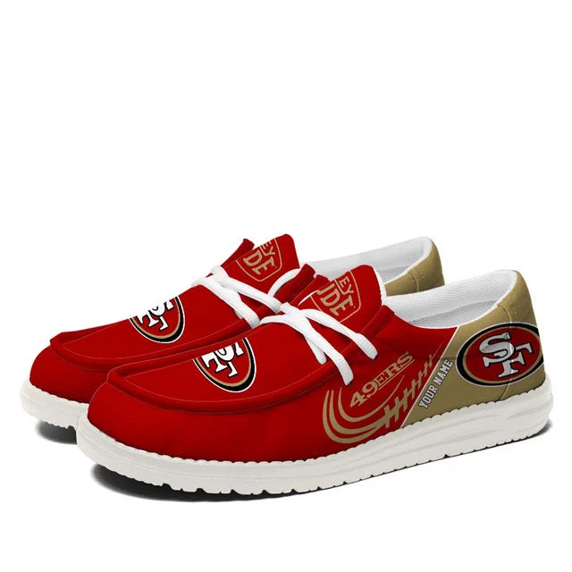 Limited Edition – Customized NFL San Francisco 49Ers Loafer Shoes - Image 2