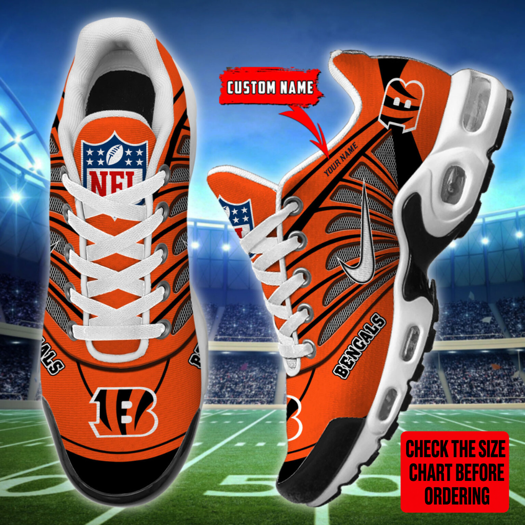 Limited Edition – Customized NFL Cincinnati Bengals Air Max Plus Sneakers
