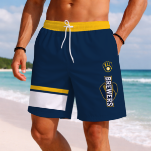 Limited Edition – New Premium MLB Milwaukee Brewers Baseball Short Pants