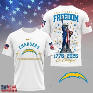 Limited Edition – Customized NFL Los Angeles Chargers T-Shirt