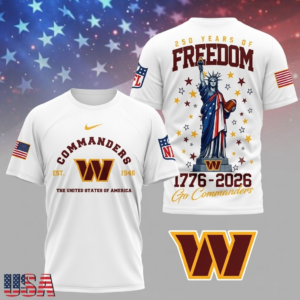 Limited Edition – Customized NFL Washington Commanders T-Shirt