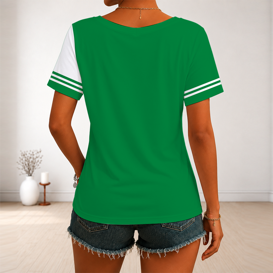 Limited Edition – Customized NHL Dallas Stars V-Neck Female Shirt - Image 2
