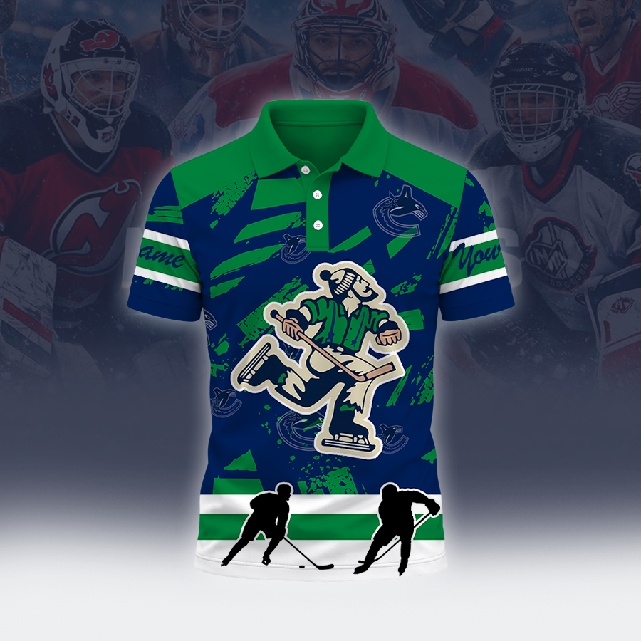 Limited Edition – Customized NHL Vancouver Canucks Polo Shirt