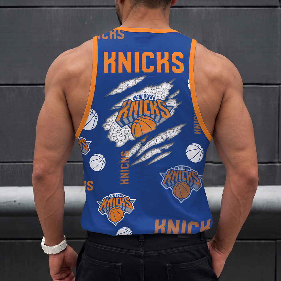 Limited Edition – Customized NBA New York Knicks Unisex Tank Top - Image 2