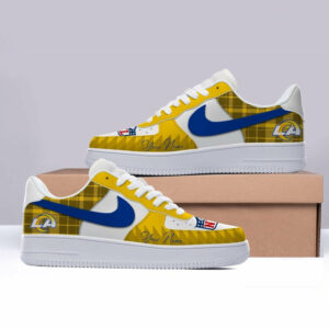 Limited Edition – Customized NFL Los Angeles Rams Af1 Shoes