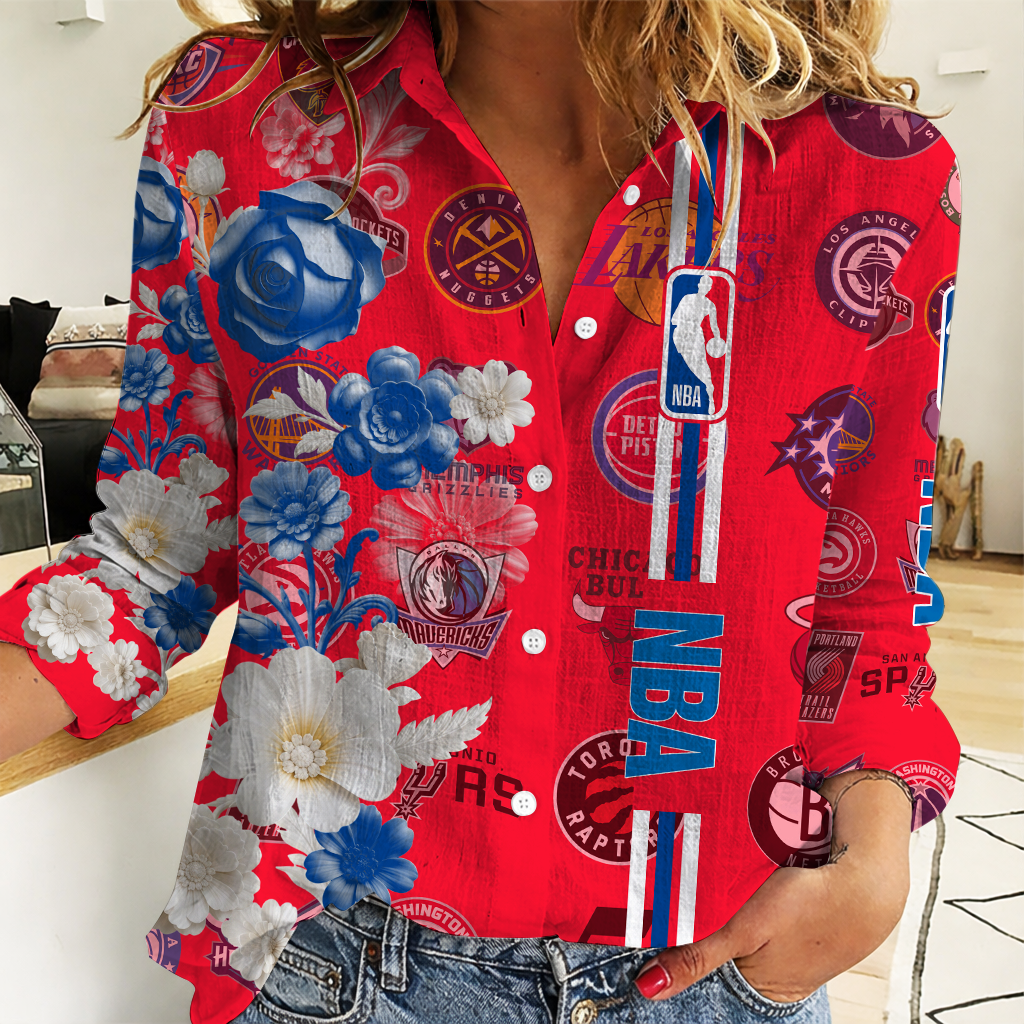 Limited Edition – Customized NBA All Teams Basketball Association Women Casual Shirt For Fan