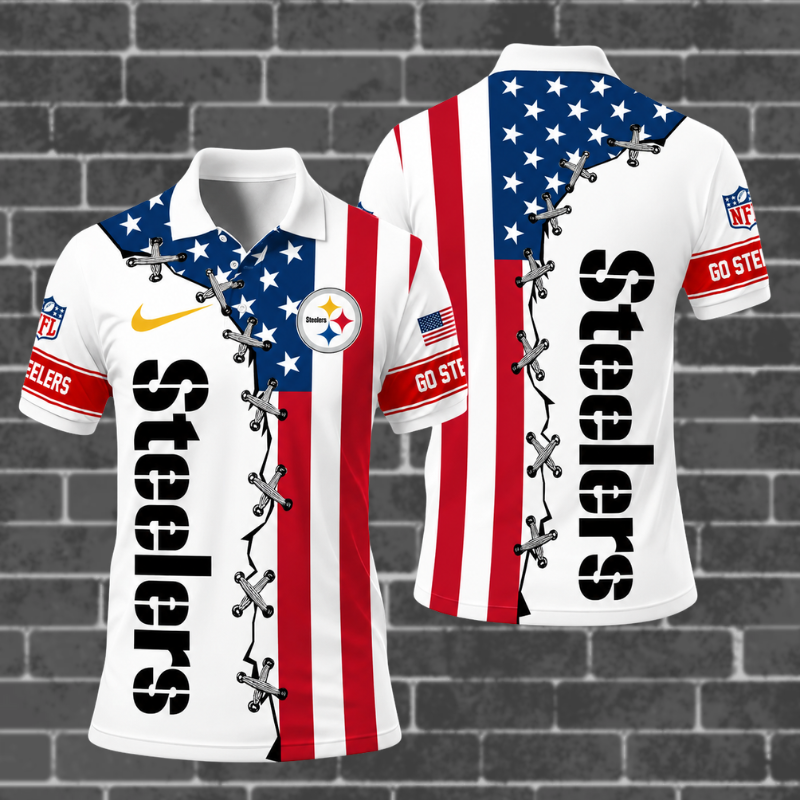 Limited Edition – Customized NFL Pittsburgh Steelers Polo Shirt