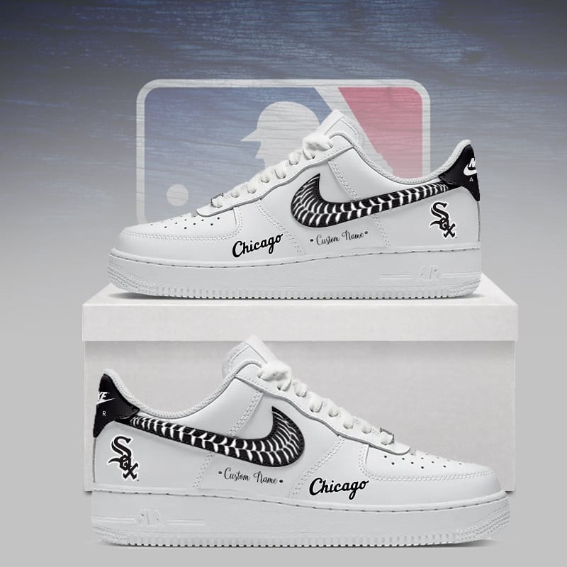 Limited Edition – Customized MLB Chicago White Sox Af1 Sneakers
