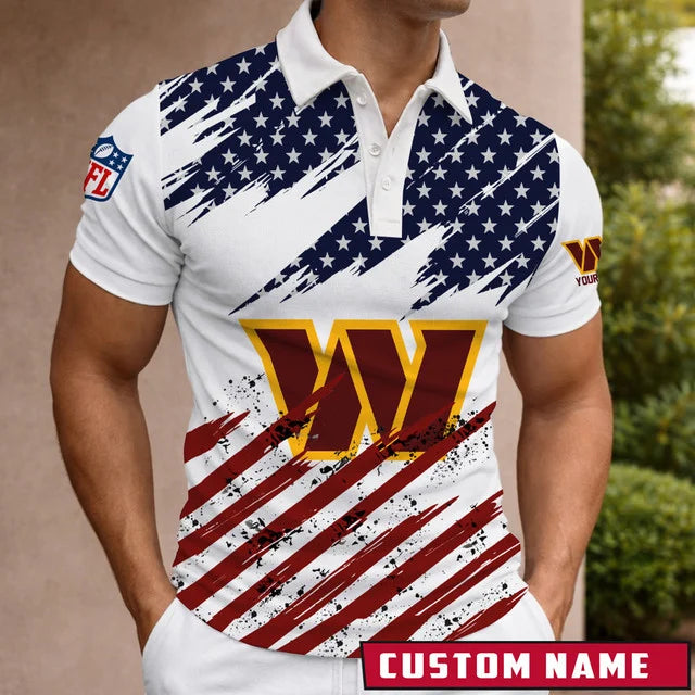 Limited Edition – Customized NFL Washington Commanders Polo Shirt - Image 2