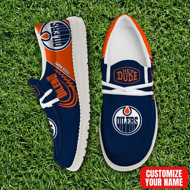 Limited Edition – Customized NHL Edmonton Oilers Premium Loafer Shoes - Image 2