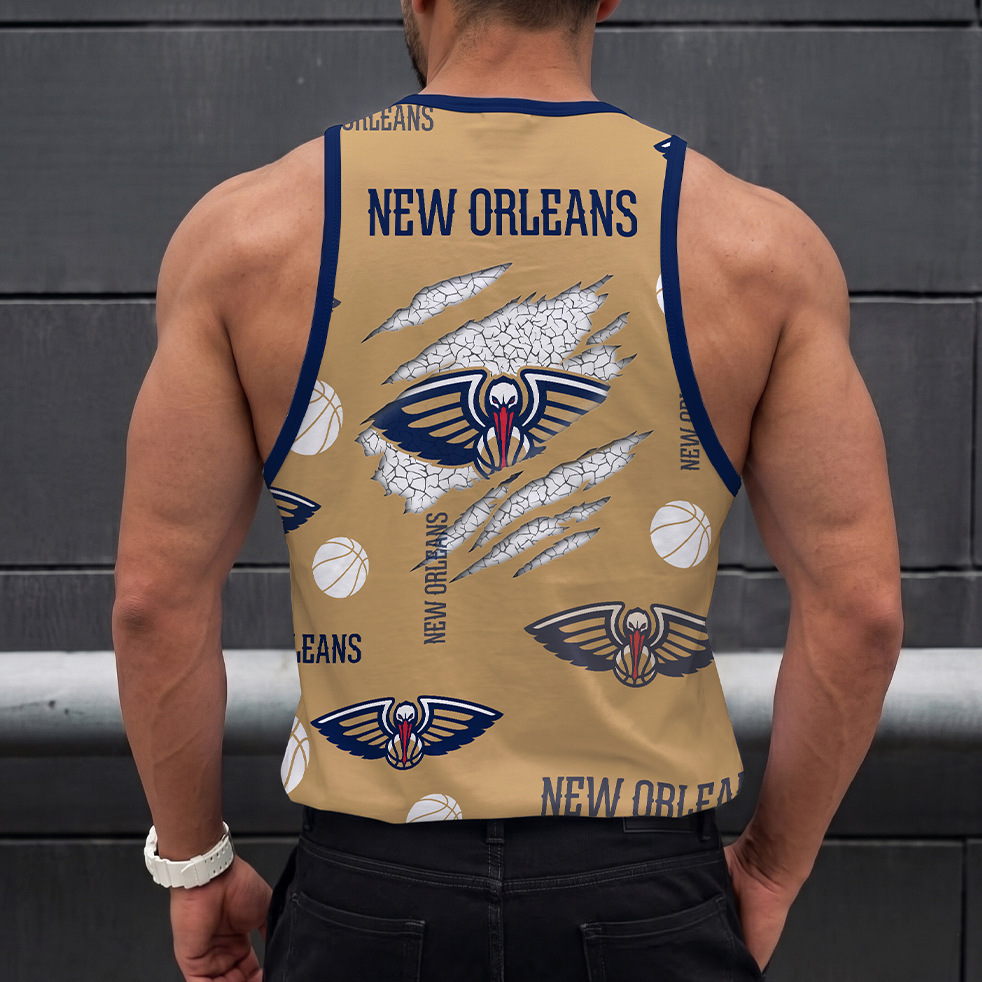 Limited Edition – Customized NBA New Orleans Pelicans Unisex Tank Top - Image 2