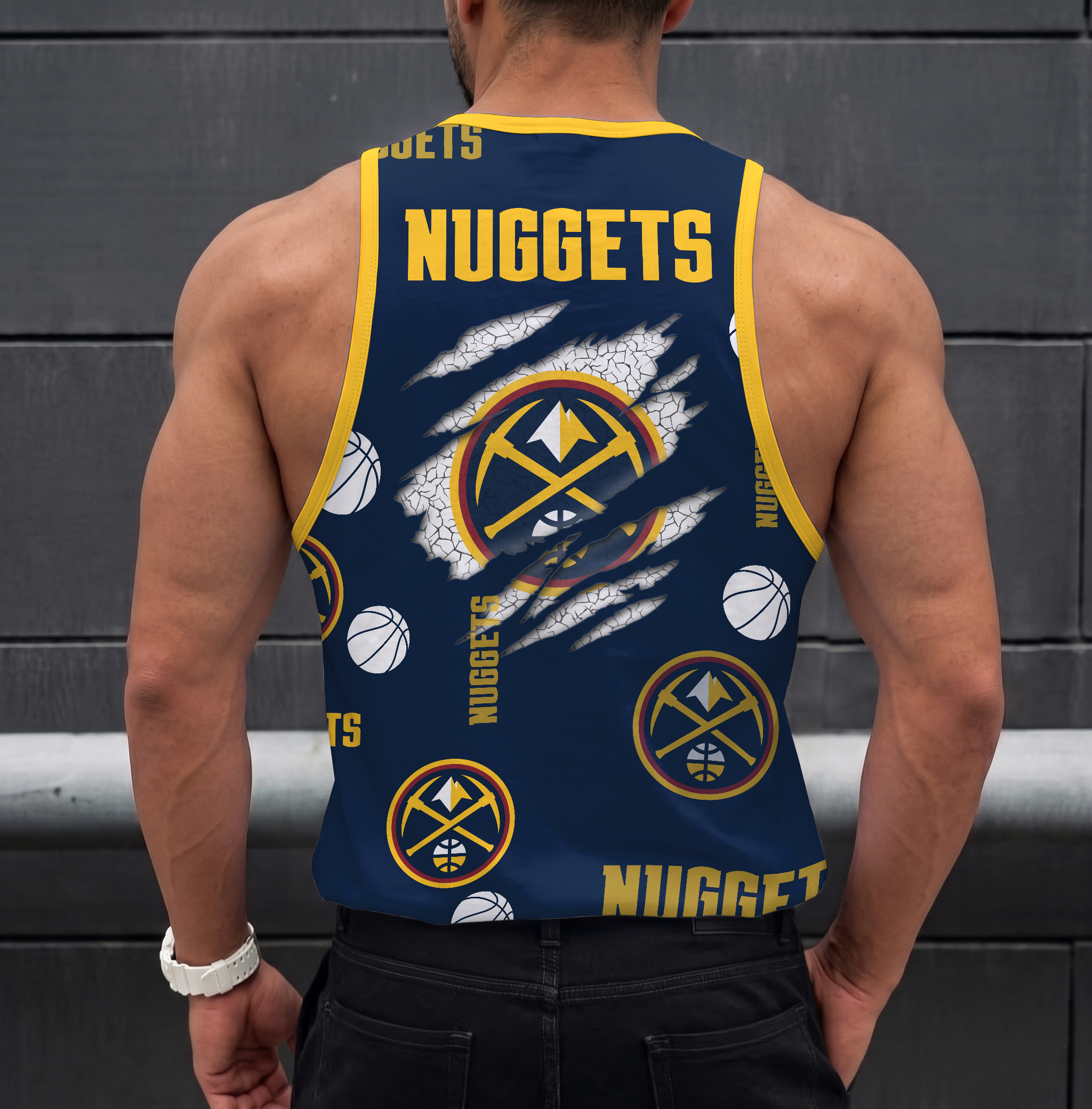 Limited Edition – Customized NBA Denver Nuggets Unisex Tank Top - Image 2