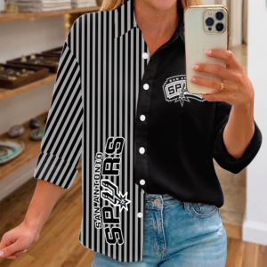 Limited Edition – Customized NBA San Antonio Spurs Women Casual Shirt For Fan