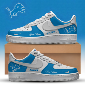 Limited Edition – Customized NFL Detroit Lions Af1 Sneakers