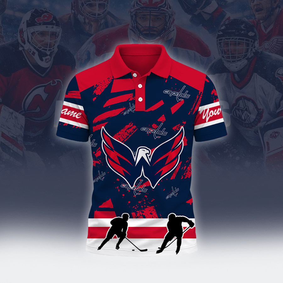 Limited Edition – Customized NHL Washington Capitals Polo Shirt