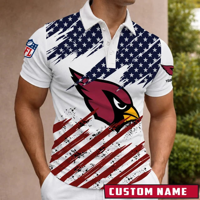 Limited Edition – Customized NFL Arizona Cardinals Polo Shirt - Image 2