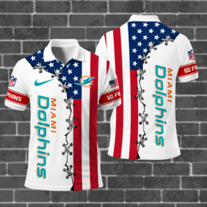 Limited Edition – Customized NFL Miami Dolphins Polo Shirt