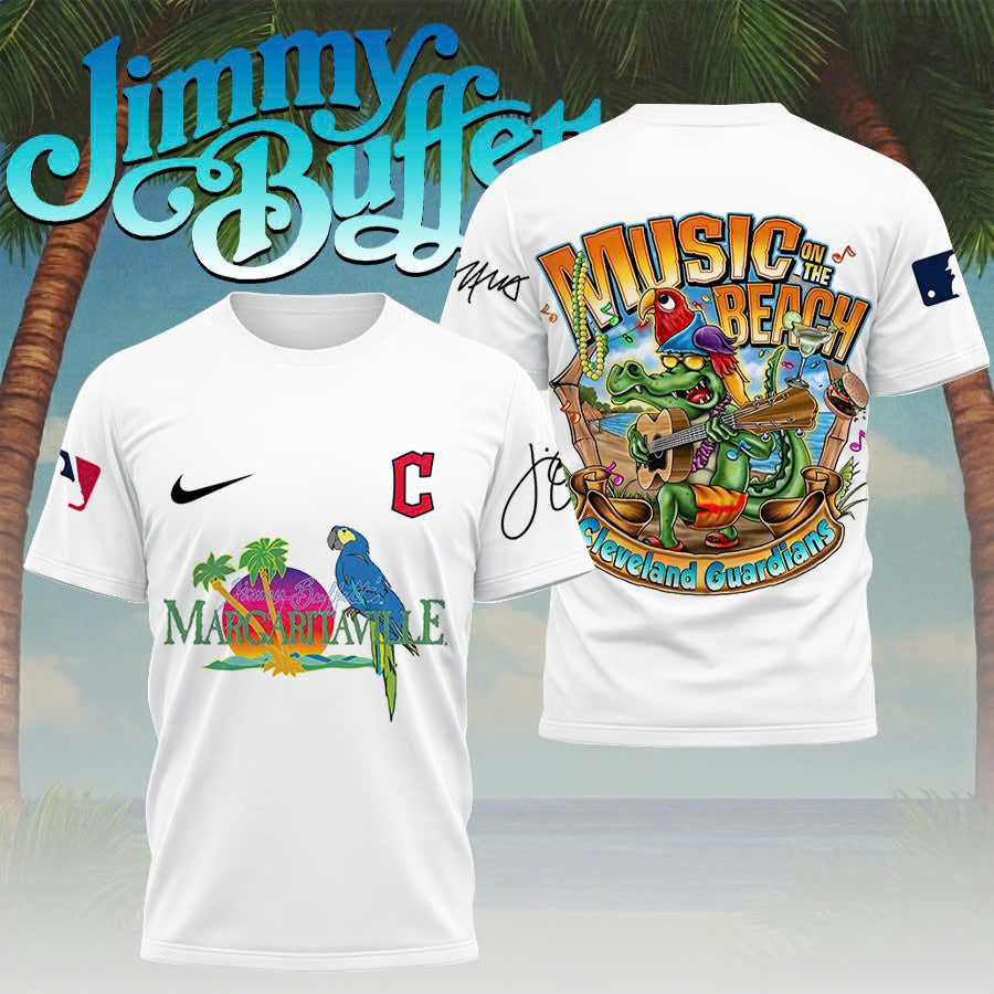 Limited Edition – Customized MLB Cleveland Guardians X Jimmy Buffett T-Shirt, Hoodie, Zip Hoodie - Image 2