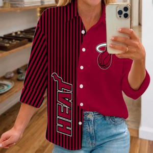 Limited Edition – Customized NBA Miami Heat Women Casual Shirt For Fan