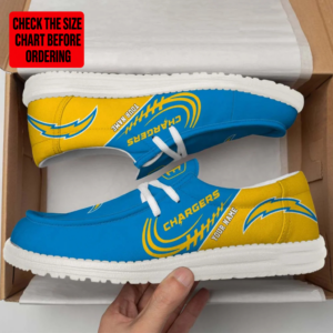 Limited Edition – Customized NFL Los Angeles Chargers Loafer Shoes