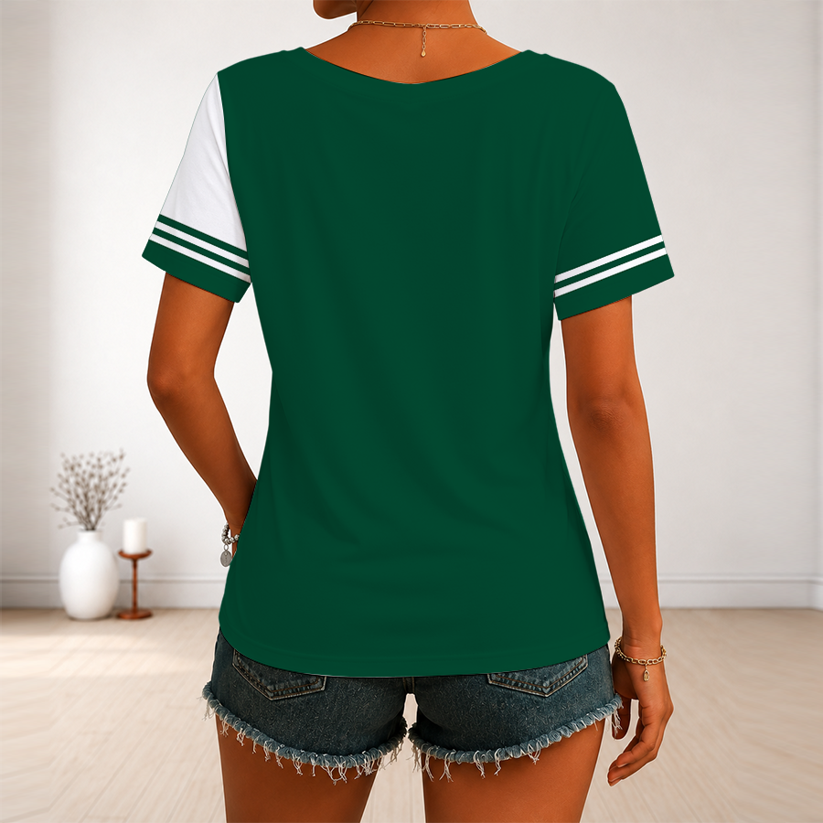 Limited Edition – Customized NHL Minnesota Wild V-Neck Female Shirt - Image 2