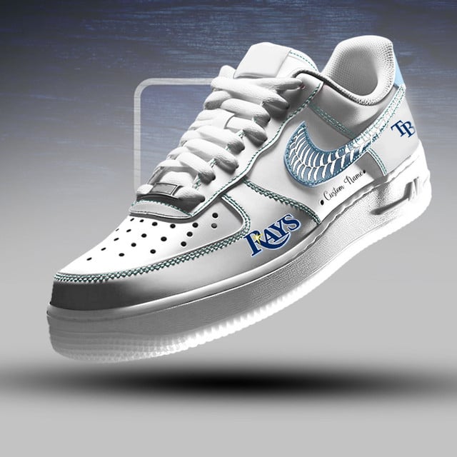 Limited Edition – Customized MLB Tampa Bay Rays Af1 Sneakers - Image 2