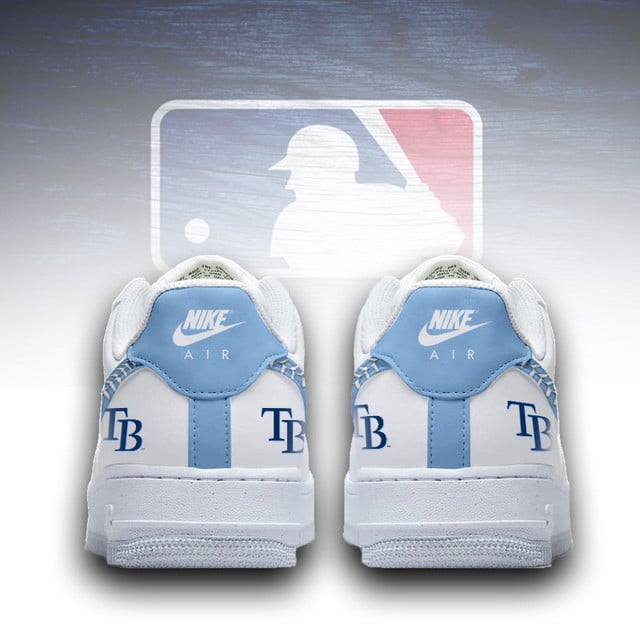 Limited Edition – Customized MLB Tampa Bay Rays Af1 Sneakers - Image 3