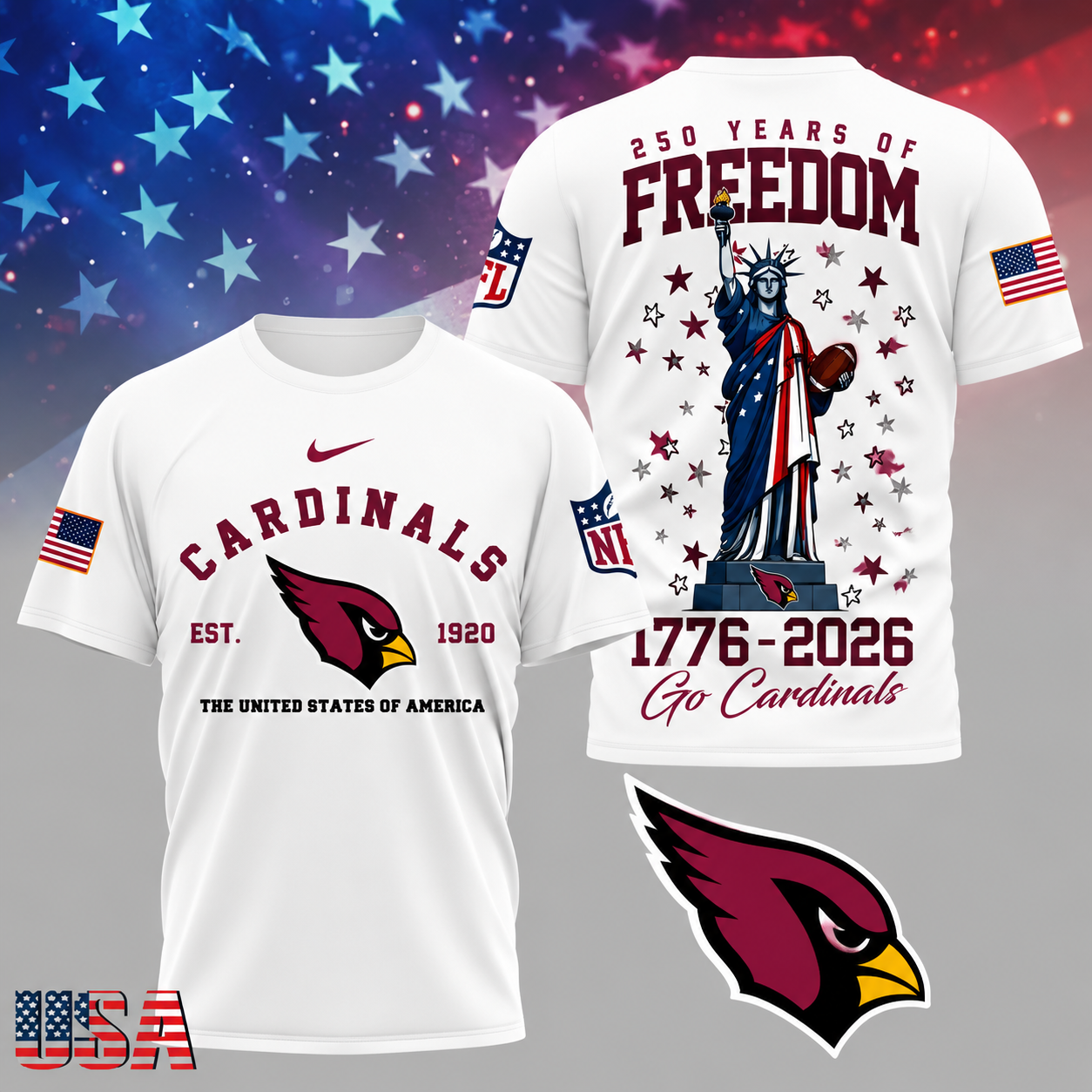 Limited Edition – Customized NFL Arizona Cardinals T-Shirt