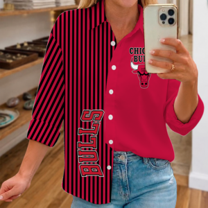 Limited Edition – Customized NBA Chicago Bulls Women Casual Shirt For Fan