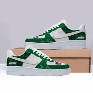Limited Edition – Customized NFL Nyj New York Jets Af1 Shoes